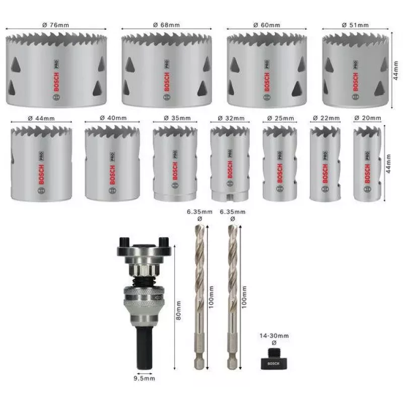 Bosch PRO Multi Material Q-Lock gatenzaagset 15-delig 2608901549