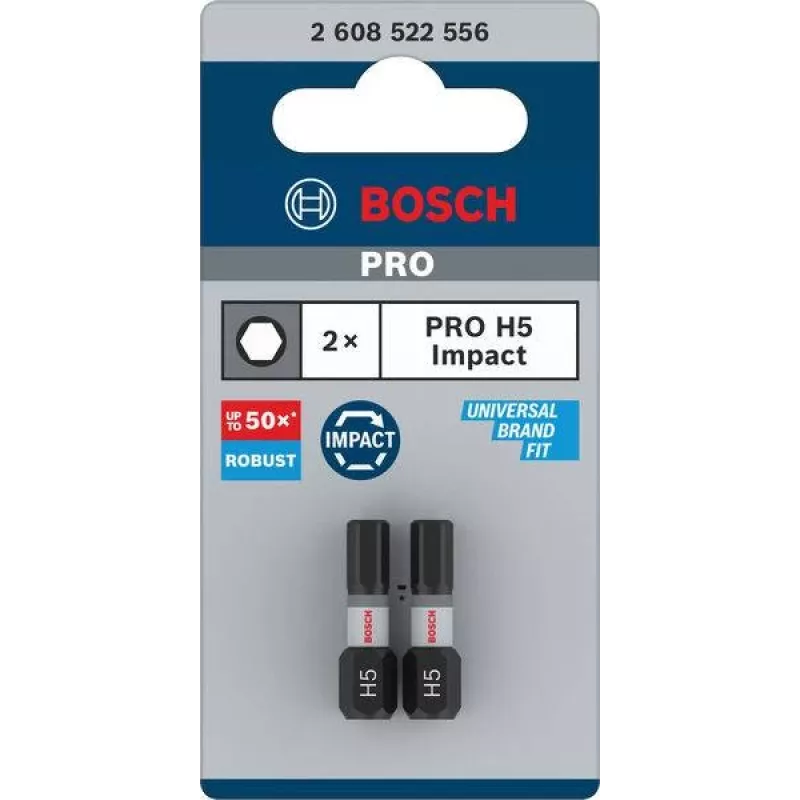 Bosch Professional Impact Control Hex Impact bit H5 2-delige set (2608522556)