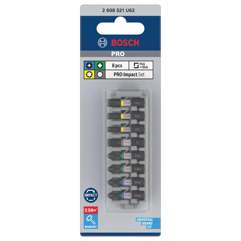 Bosch PRO Impact bitset 8-delig (2608521U62)
