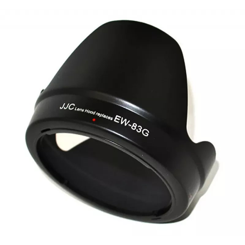 JJC zonnekap voor Canon EW-83G, tulpvorm, zwart