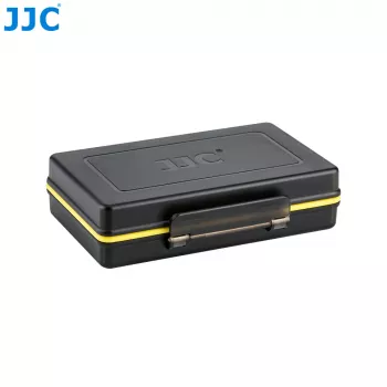 JJC harde opbergsetui voor Insta360 X4/X3 – accu- en geheugenkaartorganizer (zwart)