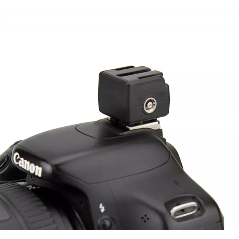 JJC flitsschoenadapter Sony Alpha naar standaard ISO 518 met PC-sync-aansluiting