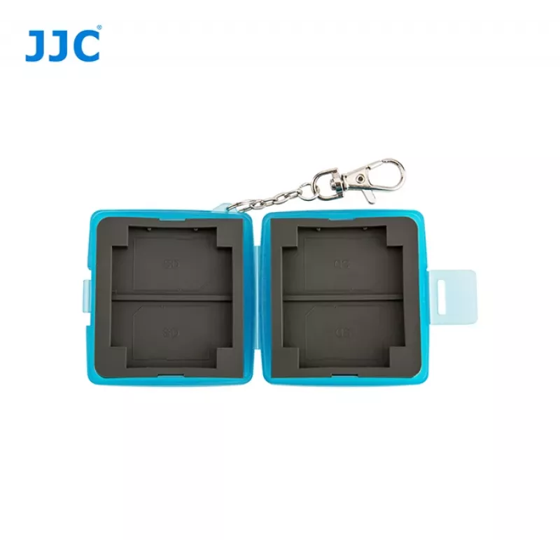 JJC geheugenkaartopbergcase voor 4 SD / SDHC / SDXC kaarten - zwart