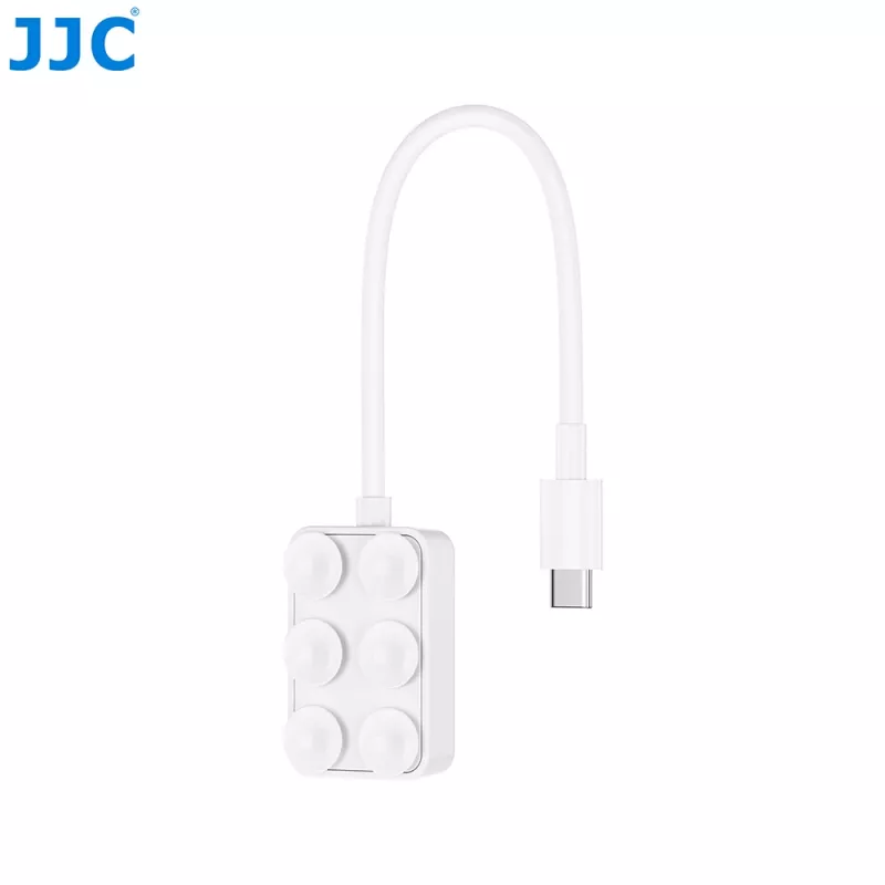 JJC PDB-UC USB-C micro SD-kaartlezer met 2x USB-C aansluitingen, Space Gray