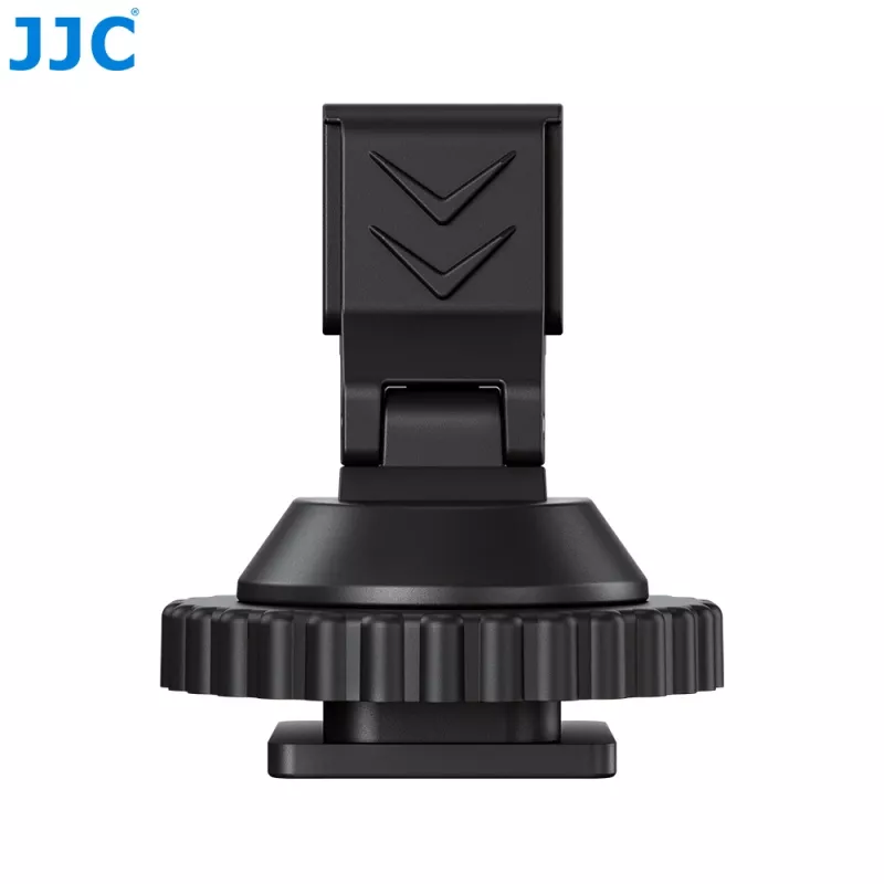 JJC HC-DMN hotshoe naar 1/4 inch-20 schroefdraadadapter voor microfoonhouder, zwart