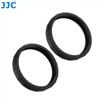 JJC 2x siliconen lensbeschermring voor DJI Osmo Action 5 Pro / 4 / 3 (zwart)