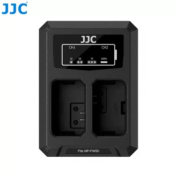 JJC dual USB-C oplader voor Sony NP-FW50 (DCH-FW50TC)
