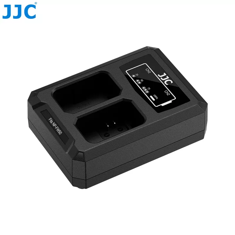 JJC dual USB-C oplader voor Sony NP-FW50 (DCH-FW50TC)