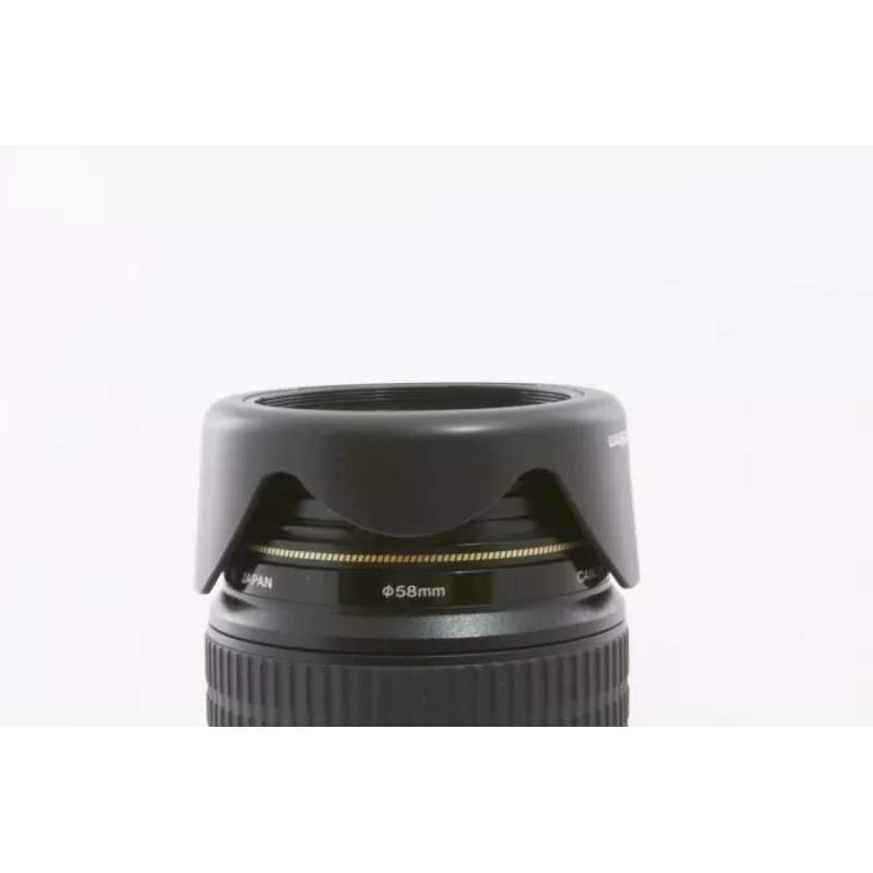 JJC 52mm inschroefbare metalen zonnekap voor cameraobjectief - geventileerd, mat zwart