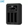 JJC triple USB acculader voor Ricoh DB-120 (3 slots) - DCH-DB120TC