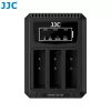 JJC triple USB acculader voor Ricoh DB-120 (3 slots) - DCH-DB120TC