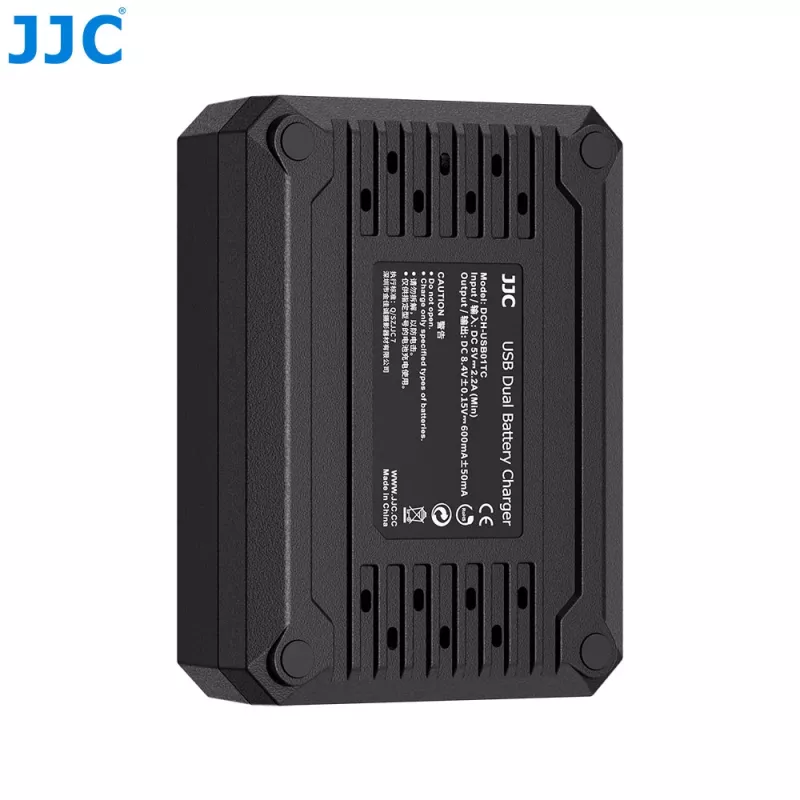 JJC dual USB-oplader voor Olympus BLS-1 BLS-5 BLS-50 accu's