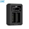 JJC dual USB-oplader voor Olympus BLS-1 BLS-5 BLS-50 accu's