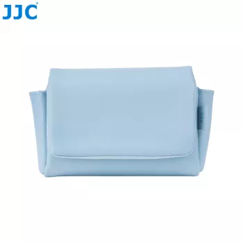 JJC CL-S blauwe neopreen camerapouch hoes voor Ricoh GR III, Canon G7 X, Sony RX100