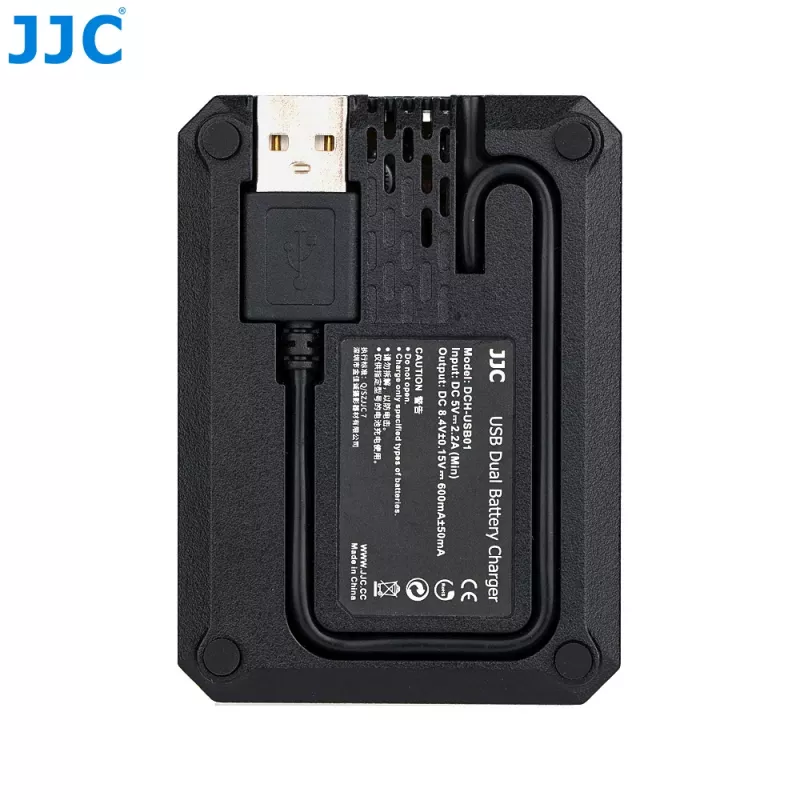 JJC dual USB-oplader voor Fujifilm NP-W235