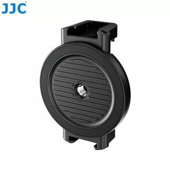 JJC MS-SPC1 zwarte magnetische telefoonhouder met 1/4 inch-schroefdraad en 2 koudeschoenhouders voor iPhone MagSafe