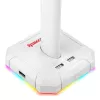 Redragon Scepter PRO HA300-W gaming headset standaard met RGB-verlichting, wit