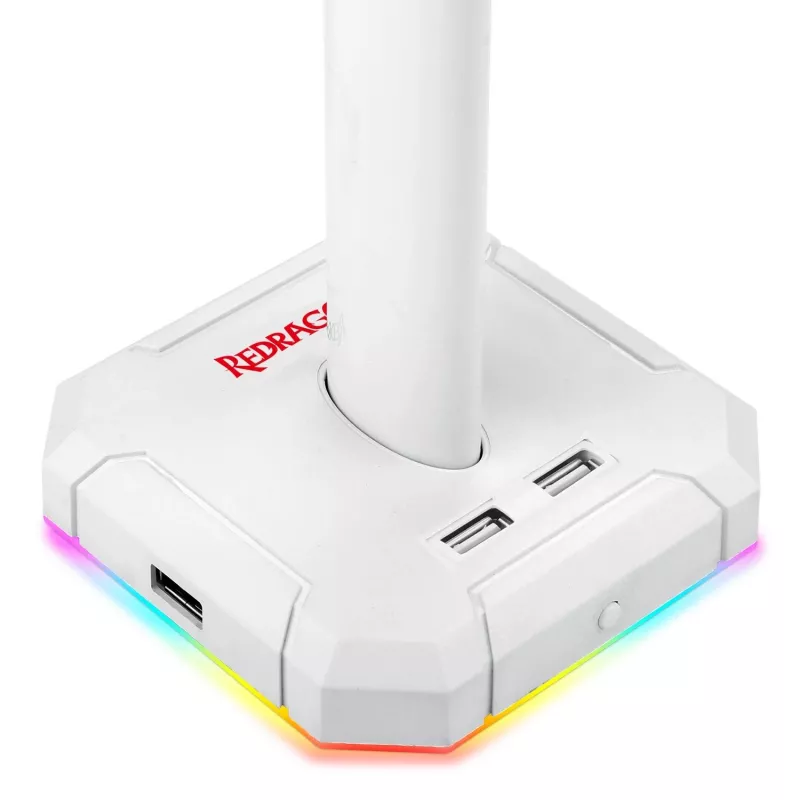 Redragon Scepter PRO HA300-W gaming headset standaard met RGB-verlichting, wit