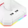 Redragon Scepter PRO HA300-W gaming headset standaard met RGB-verlichting, wit