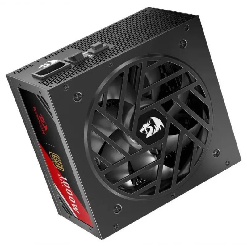 Redragon Master GC-MS03 1000W voeding, 80 PLUS Standard, ATX, niet-modulair, 120mm ventilator, zwart