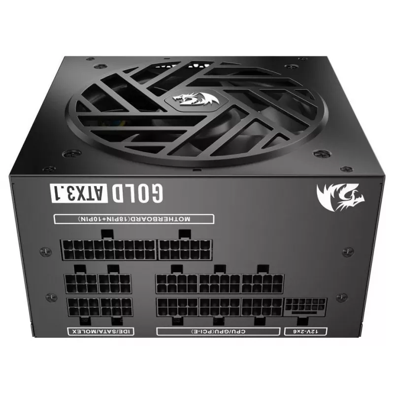 Redragon Master GC-MS03 1000W voeding, 80 PLUS Standard, ATX, niet-modulair, 120mm ventilator, zwart
