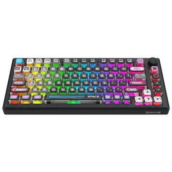 Redragon K732MC-RGB-PRO Uranus Pro 82 75% mechanisch toetsenbord, hot-swappable, RGB, USB-C, zwart