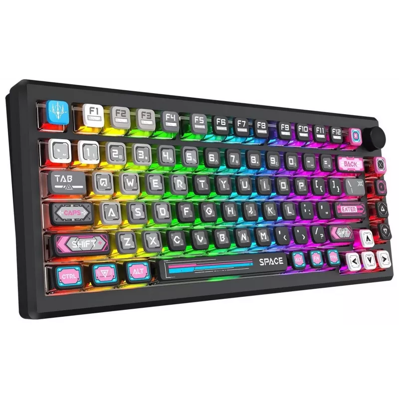 Redragon K732MC-RGB-PRO Uranus Pro 82 75% mechanisch toetsenbord, hot-swappable, RGB, USB-C, zwart