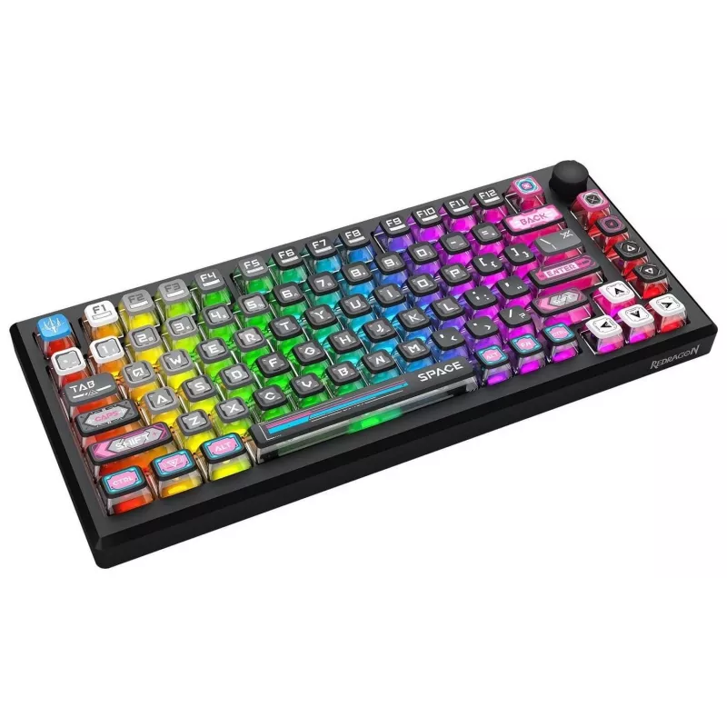 Redragon K732MC-RGB-PRO Uranus Pro 82 75% mechanisch toetsenbord, hot-swappable, RGB, USB-C, zwart