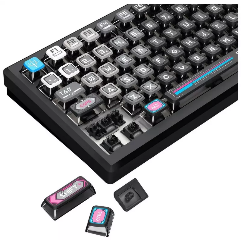 Redragon K732MC-RGB-PRO Uranus Pro 82 75% mechanisch toetsenbord, hot-swappable, RGB, USB-C, zwart