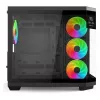 Redragon Vision ARGB GC-625-PRO mid-tower gaming-behuizing, zwart, gehard glas, 4x120mm ARGB-ventilatoren