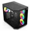 Redragon Vision ARGB GC-625-PRO mid-tower gaming-behuizing, zwart, gehard glas, 4x120mm ARGB-ventilatoren