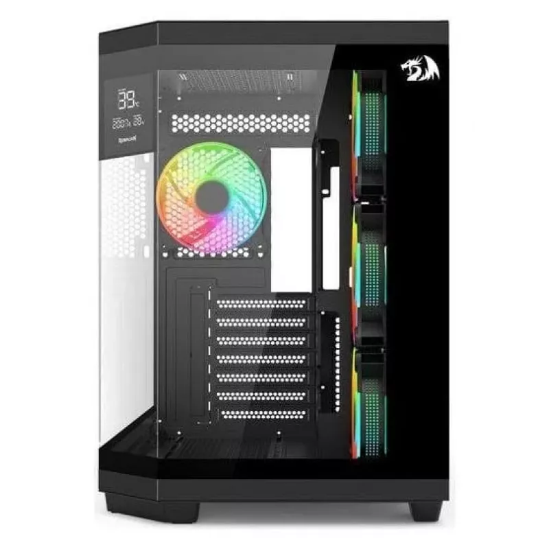 Redragon Vision ARGB GC-625-PRO mid-tower gaming-behuizing, zwart, gehard glas, 4x120mm ARGB-ventilatoren