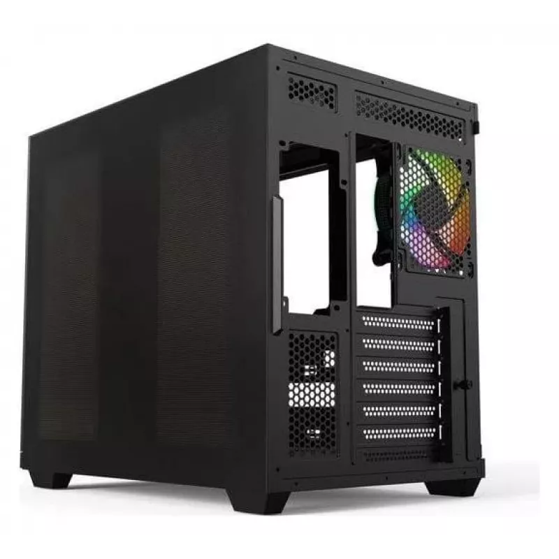 Redragon Vision ARGB GC-625-PRO mid-tower gaming-behuizing, zwart, gehard glas, 4x120mm ARGB-ventilatoren