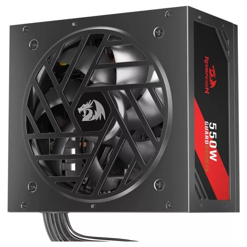 Redragon Guard GC-GU01 550W voeding, 80 PLUS Standard, active PFC, niet-modulair, 120mm ventilator, zwart