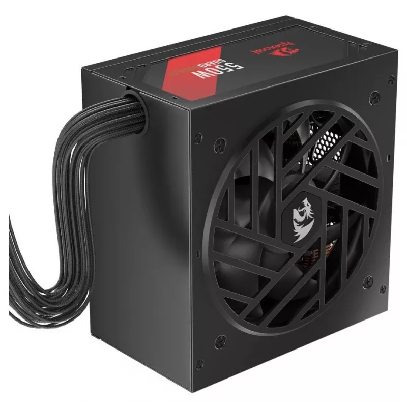 Redragon Guard GC-GU01 550W voeding, 80 PLUS Standard, active PFC, niet-modulair, 120mm ventilator, zwart