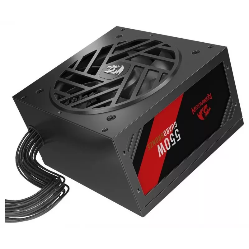 Redragon Guard GC-GU01 550W voeding, 80 PLUS Standard, active PFC, niet-modulair, 120mm ventilator, zwart