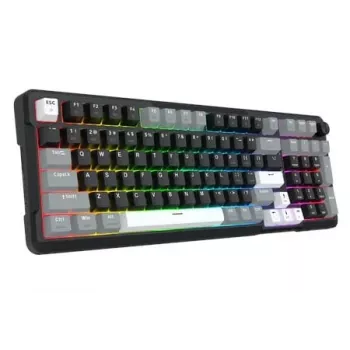Redragon ARLOKKS QMK K742 75% tri-mode mechanisch toetsenbord, hot-swappable, gasket mount, RGB, zwart
