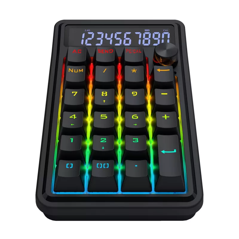 Redragon Cove K733-RGB-WL 60% tri-mode mechanisch toetsenbord, hot-swappable, RGB, zwart