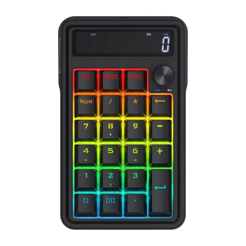 Redragon Cove K733-RGB-WL 60% tri-mode mechanisch toetsenbord, hot-swappable, RGB, zwart