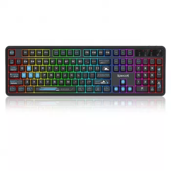 Redragon Volcano K526BB-WL Draadloos membraan gaming-toetsenbord, verlicht, zwart