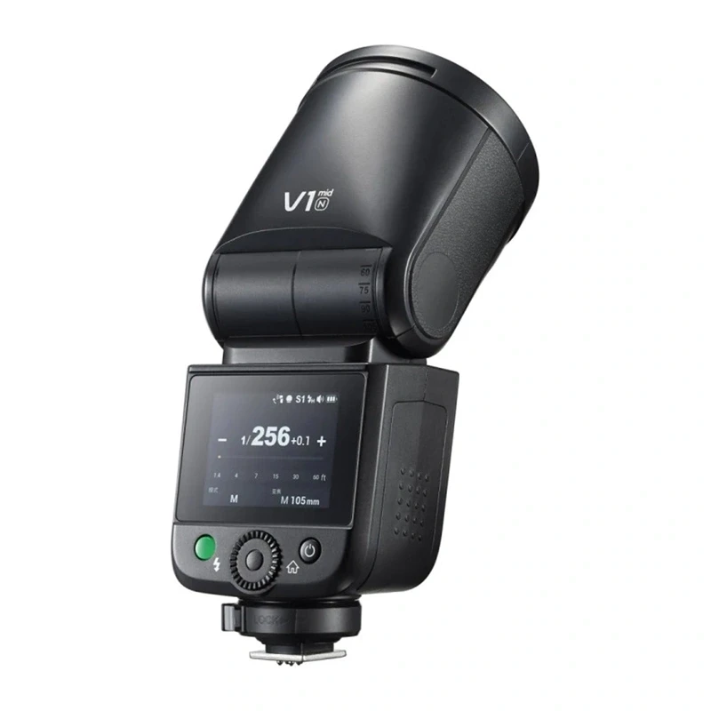 Godox V1 Mid N round-head flitser voor Nikon