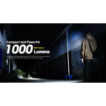 Nitecore MT1C PRO zaklamp 600 lumen CREE XP-L HD V6 zwart