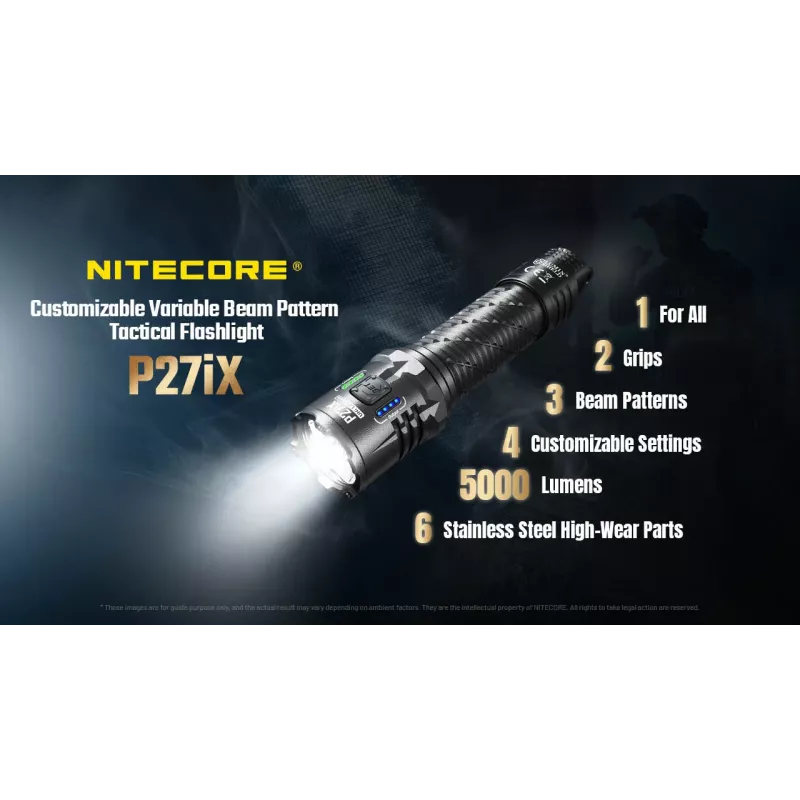 Nitecore P27iX 5000 lumen tactische zaklamp