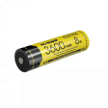 Nitecore NL1836HP 3600mAh 18650 Li-ion button top batterij