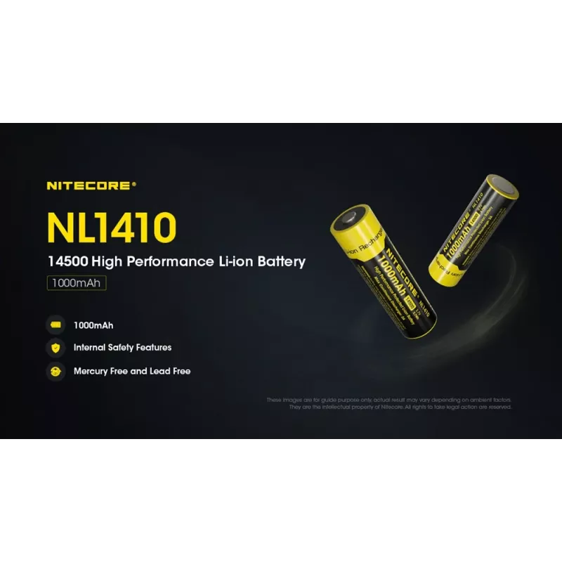 Nitecore NL1410 14500 1000mAh Li-Ion-accu