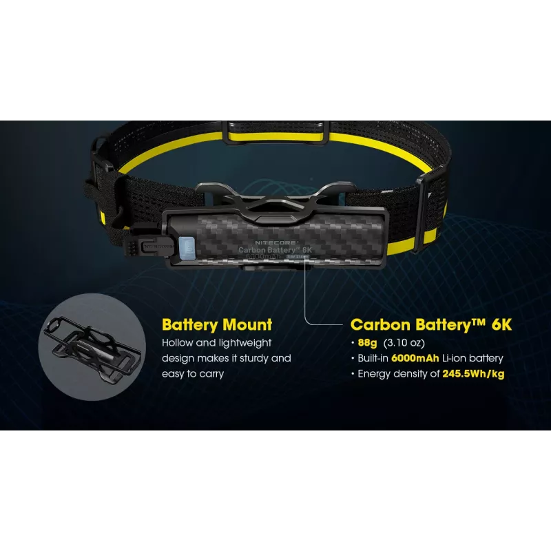 Nitecore Carbon Battery 6K Kit powerbank 6000 mAh