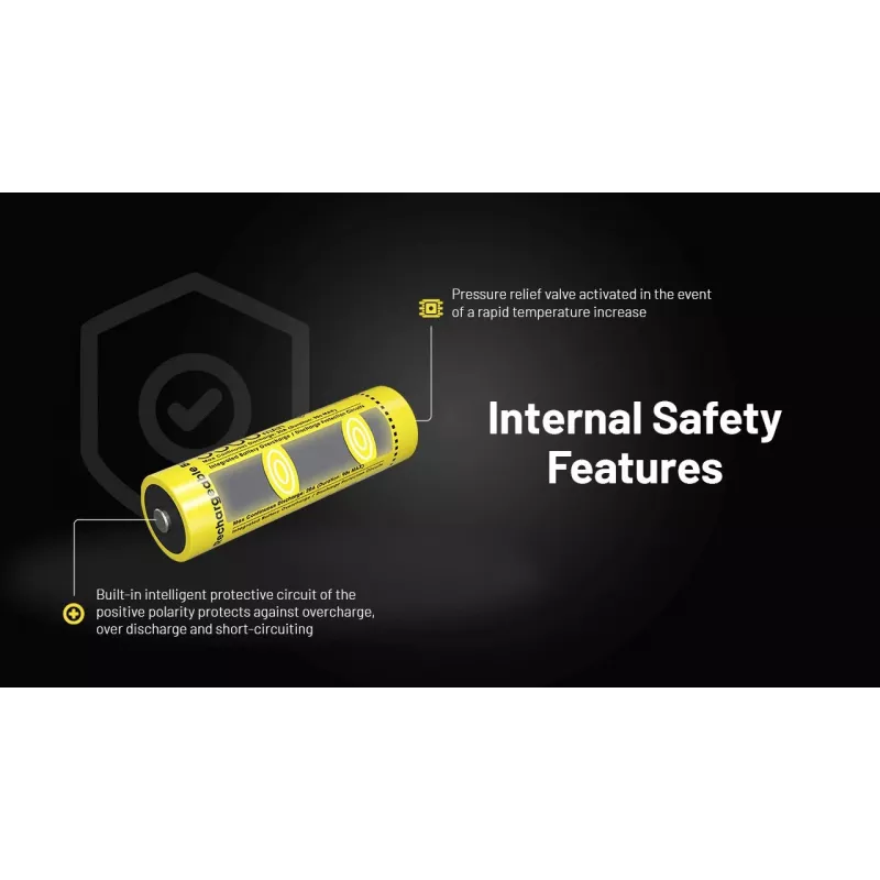 Nitecore NL2155HP 21700 Li-ion accu 5500mAh 3.6V button top protected