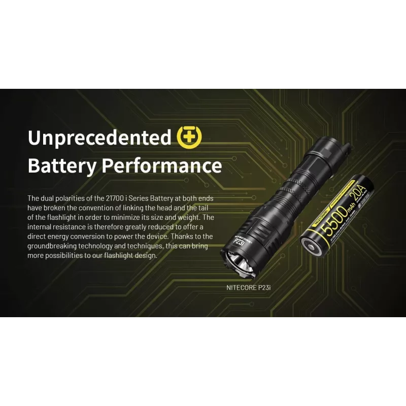 Nitecore 21700 Li-ion accu 5500mAh 20A 3,6V button top