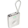 Baseus EnerFill FW11 5W powerbank voor Apple Watch met geïntegreerde kabel - wit