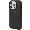 Audi kunstlederen hardcase voor Apple iPhone 15 Pro Max 6,7 inch zwart